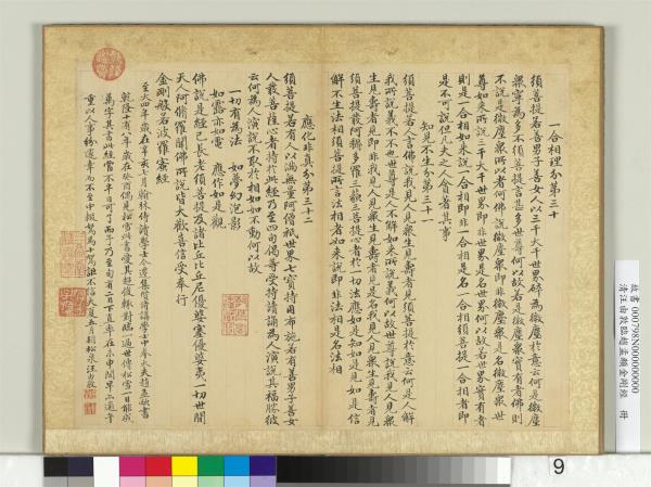 清汪由敦臨趙孟頫金剛經　冊