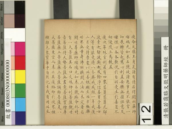 清張若靄臨文徵明藥師經　冊