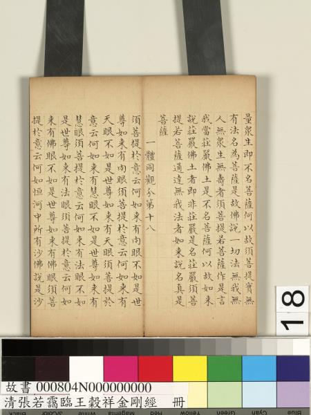 清張若靄臨王穀祥金剛經　冊