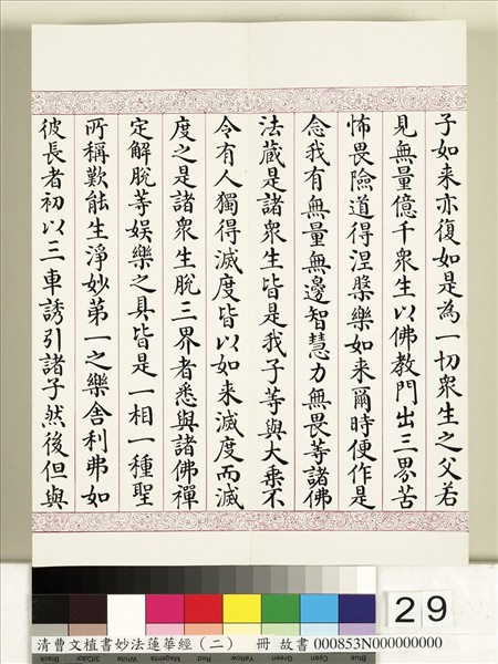 清曹文埴書妙法蓮華經（二）　冊