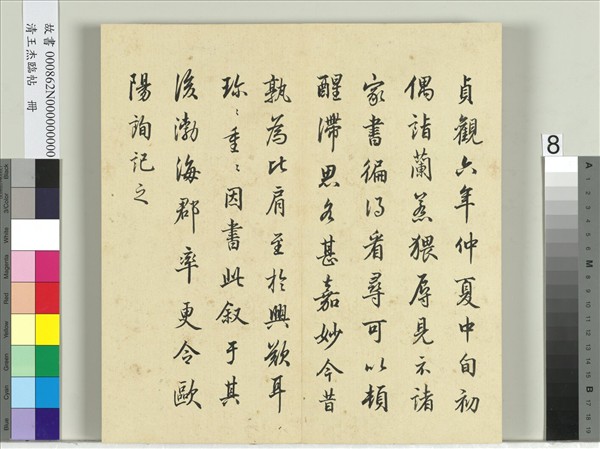 清王杰臨帖　冊