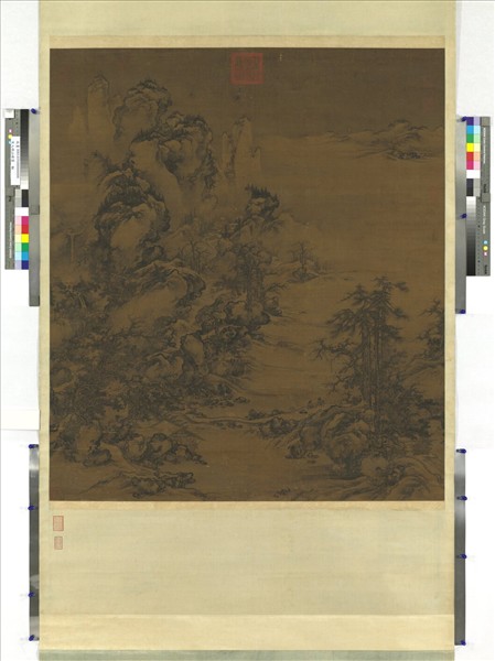 宋人岷山晴雪　軸