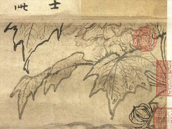 元陳琳溪鳧圖　軸