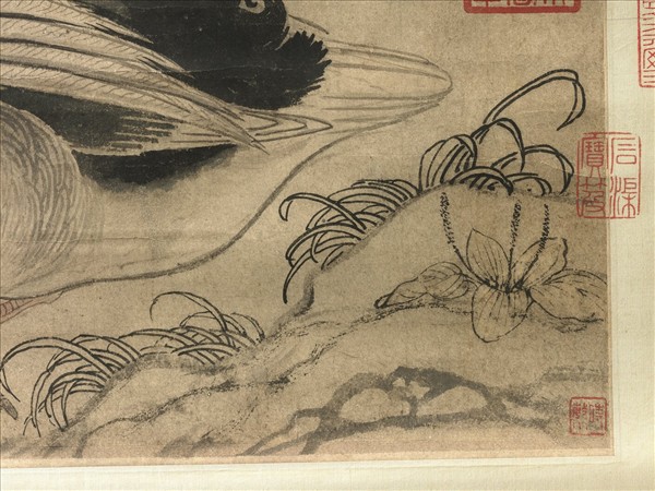 元陳琳溪鳧圖　軸