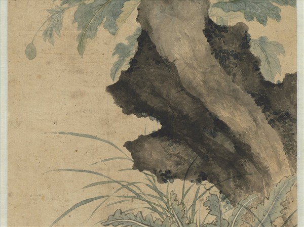 清顧瑛畫罌粟　軸