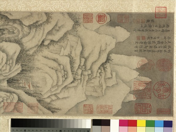 明錢穀畫南城看雪　軸