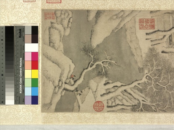 明錢穀畫南城看雪　軸