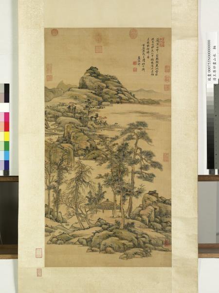 清王原祁畫山水　軸