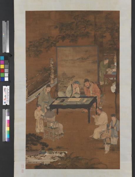 宋人十八學士圖　軸