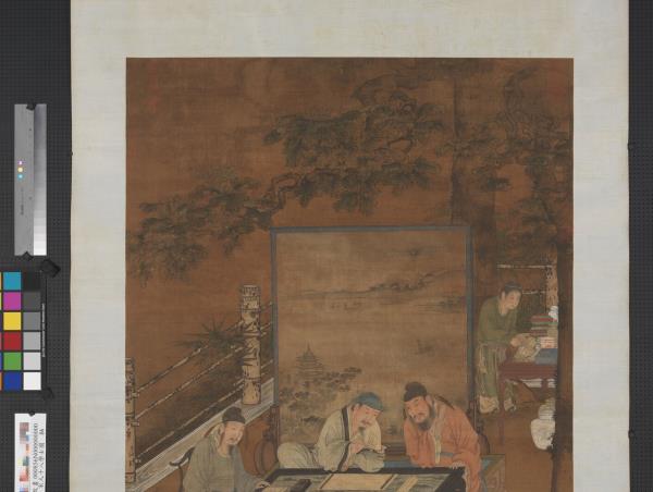 宋人十八學士圖　軸