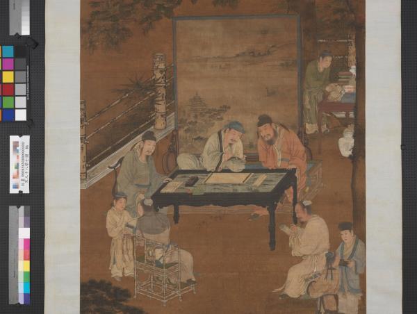 宋人十八學士圖　軸