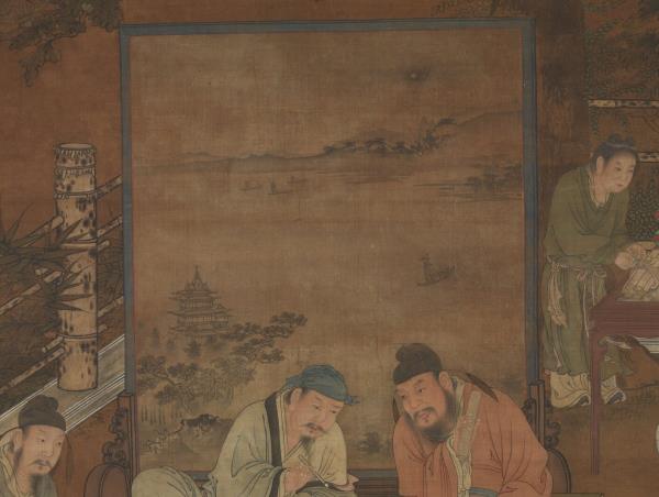 宋人十八學士圖　軸