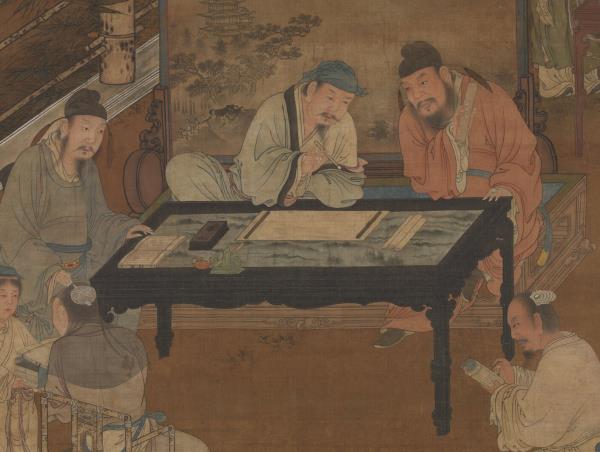 宋人十八學士圖　軸