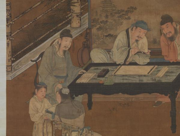 宋人十八學士圖　軸