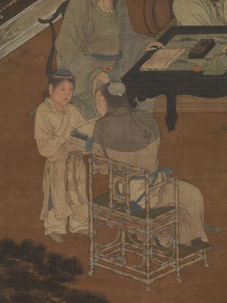 宋人十八學士圖　軸