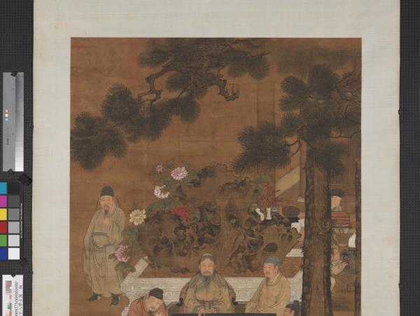 宋人十八學士圖　軸