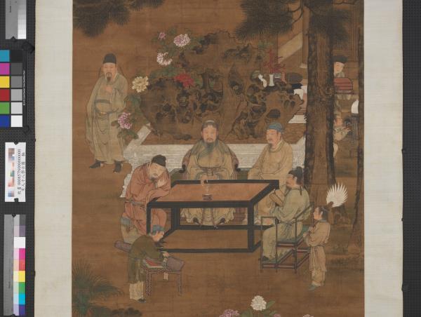 宋人十八學士圖　軸