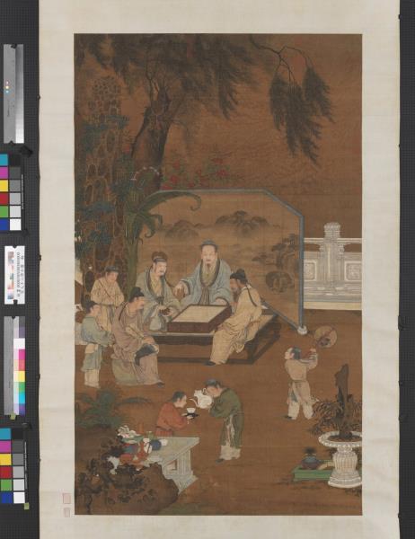 宋人十八學士圖　軸