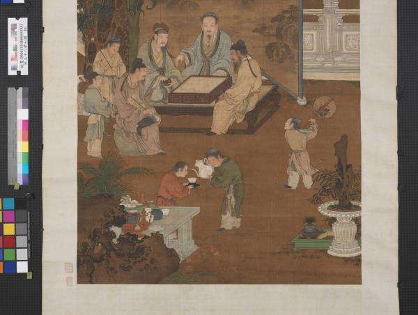 宋人十八學士圖　軸