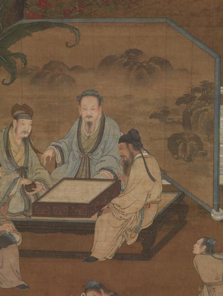 宋人十八學士圖　軸