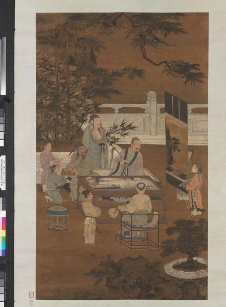 宋人十八學士圖　軸