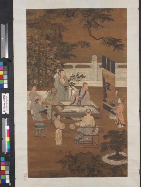 宋人十八學士圖　軸