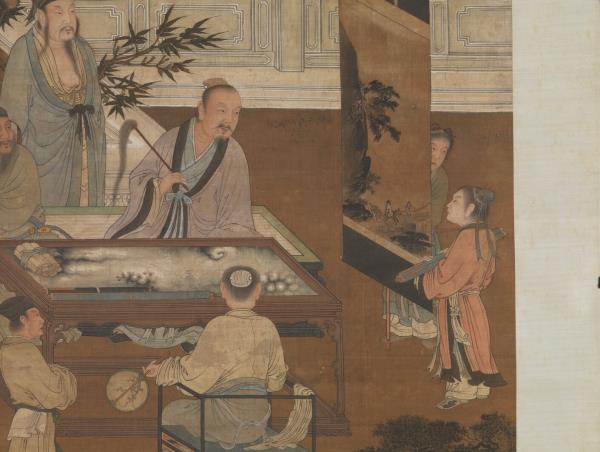 宋人十八學士圖　軸