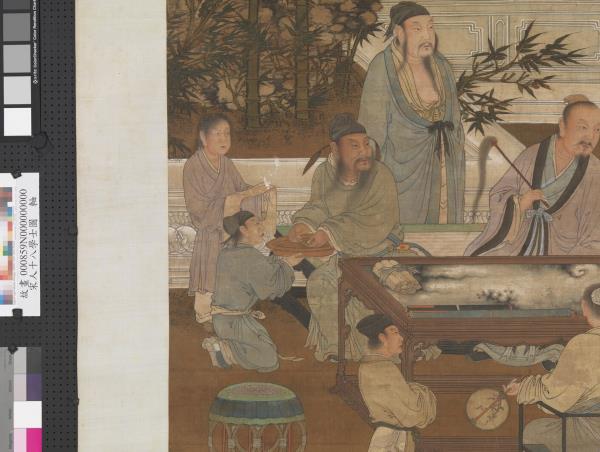 宋人十八學士圖　軸