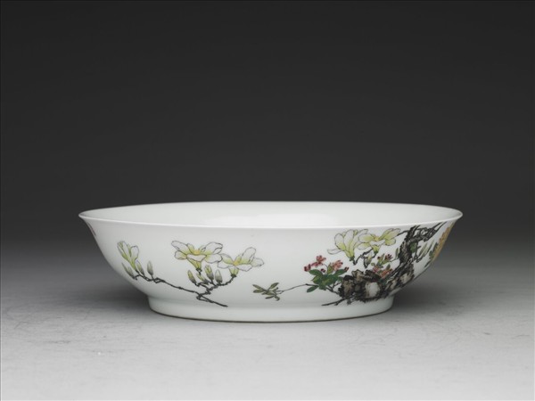 琺瑯彩玉堂富貴圖盤