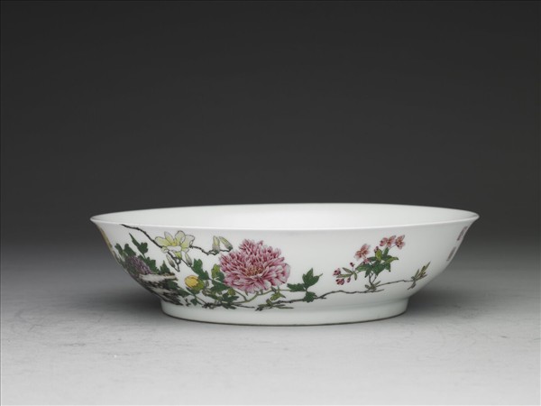 琺瑯彩玉堂富貴圖盤