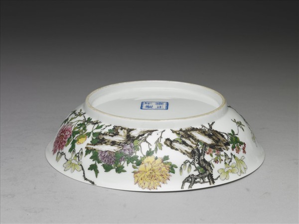 琺瑯彩玉堂富貴圖盤