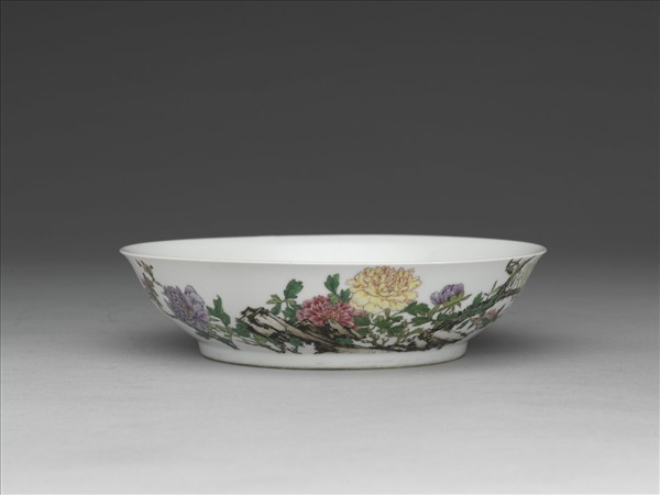 琺瑯彩玉堂富貴圖盤