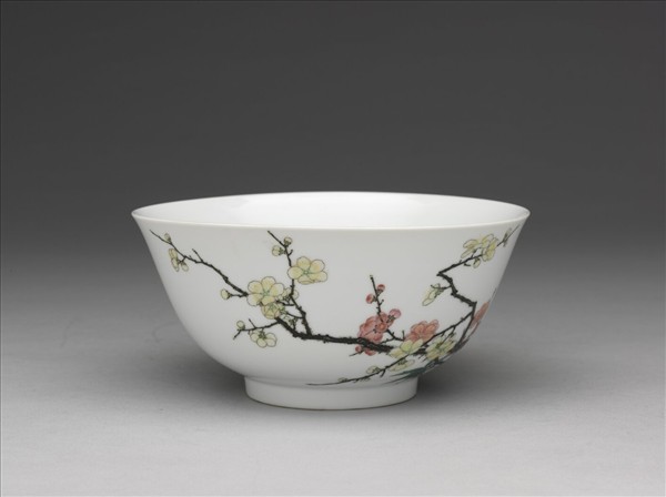 琺瑯彩梅竹圖碗
