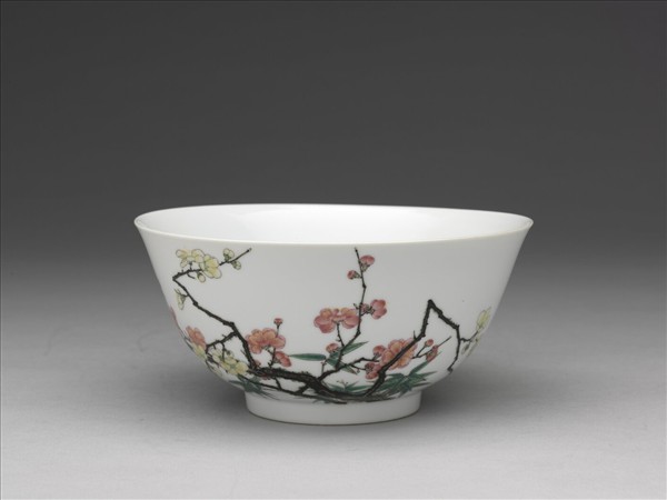 琺瑯彩梅竹圖碗