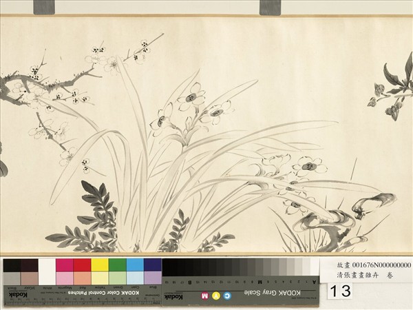清張畫畫雜卉　卷