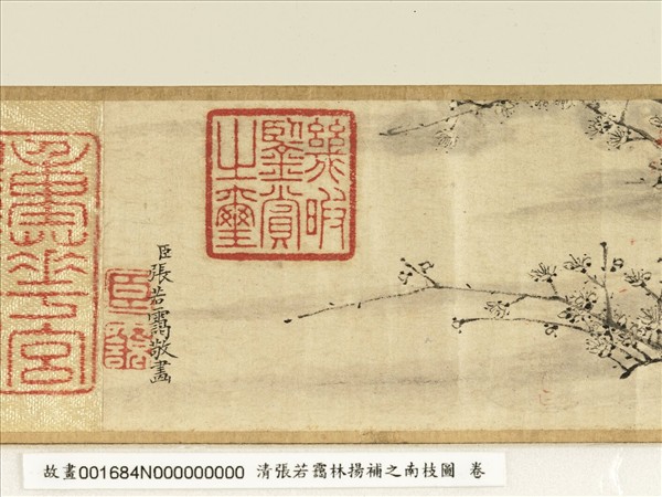 清張若靄臨揚補之南枝圖　卷