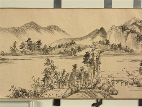 清董邦達畫松谿煙岫　卷