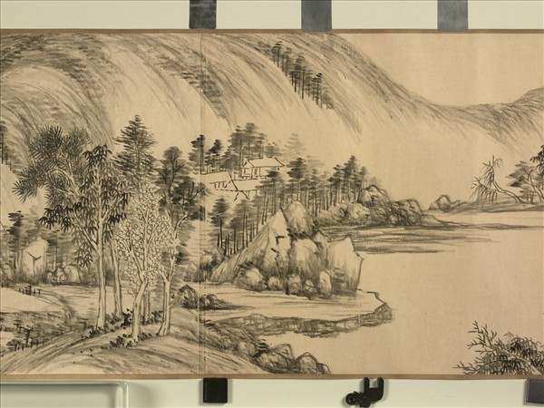 清董邦達畫松谿煙岫　卷