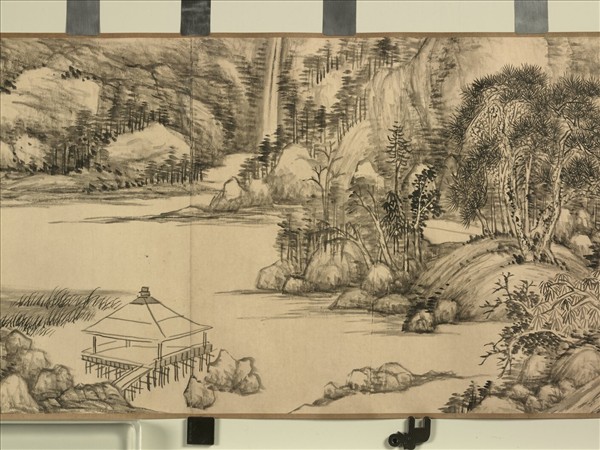 清董邦達畫松谿煙岫　卷