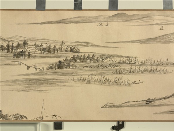 清董邦達畫松谿煙岫　卷