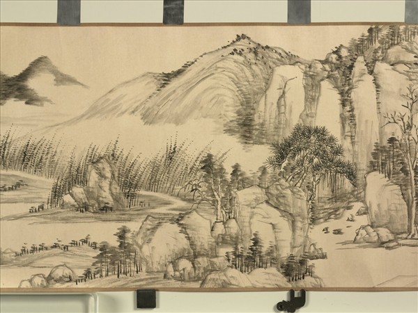 清董邦達畫松谿煙岫　卷