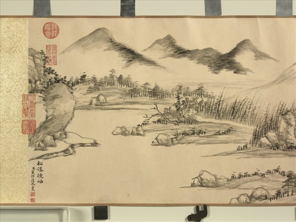 清董邦達畫松谿煙岫　卷