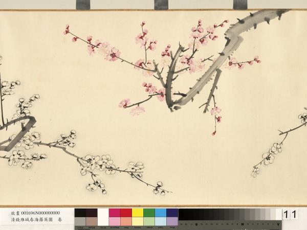 清錢維城春海羅英圖　卷