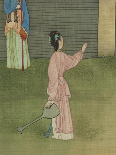 清冷枚仿仇英漢宮春曉　卷