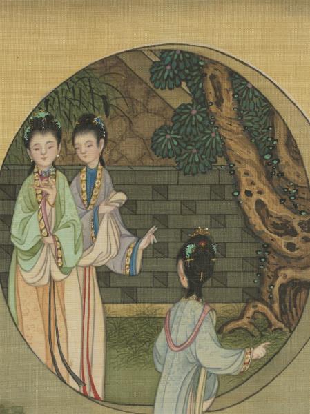 清冷枚仿仇英漢宮春曉　卷