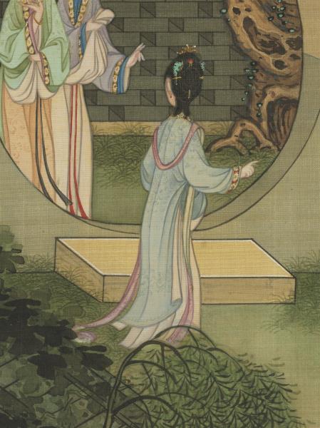 清冷枚仿仇英漢宮春曉　卷