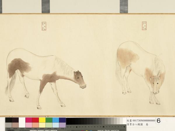 清賈全八駿圖卷- 故宮