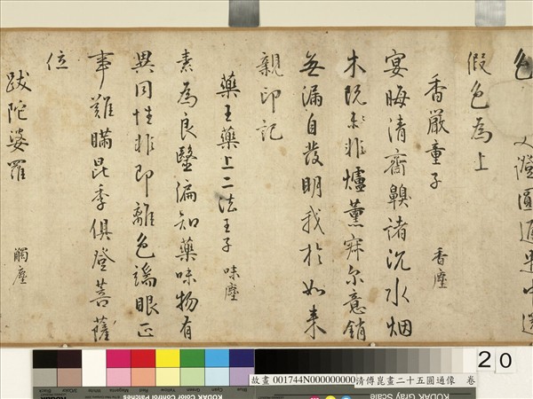 明傅崑畫二十五圓通像　卷