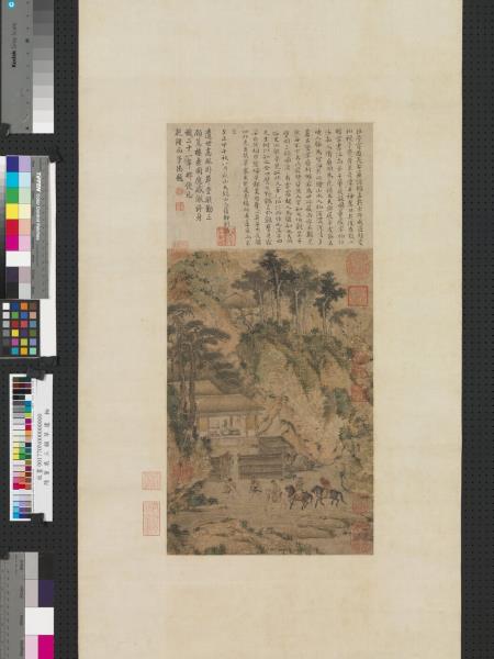 隋董展三顧草廬　軸