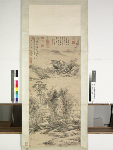 元王蒙山水　軸